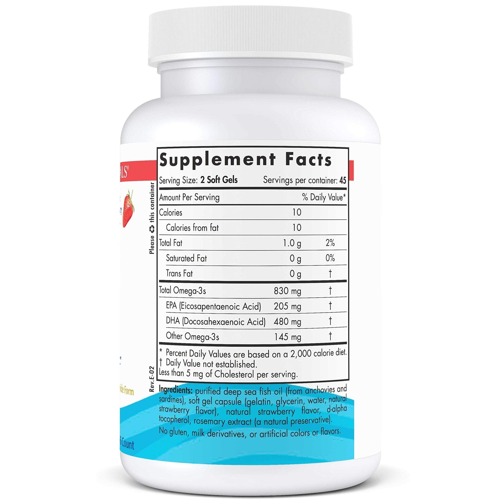 Nordic Naturals DHA, Strawberry - 90 Soft Gels - 830 mg Omega-3 - High-Intensity DHA Formula for Brain & Nervous System Support - Non-GMO - 45 Servings - dailyvitalstore