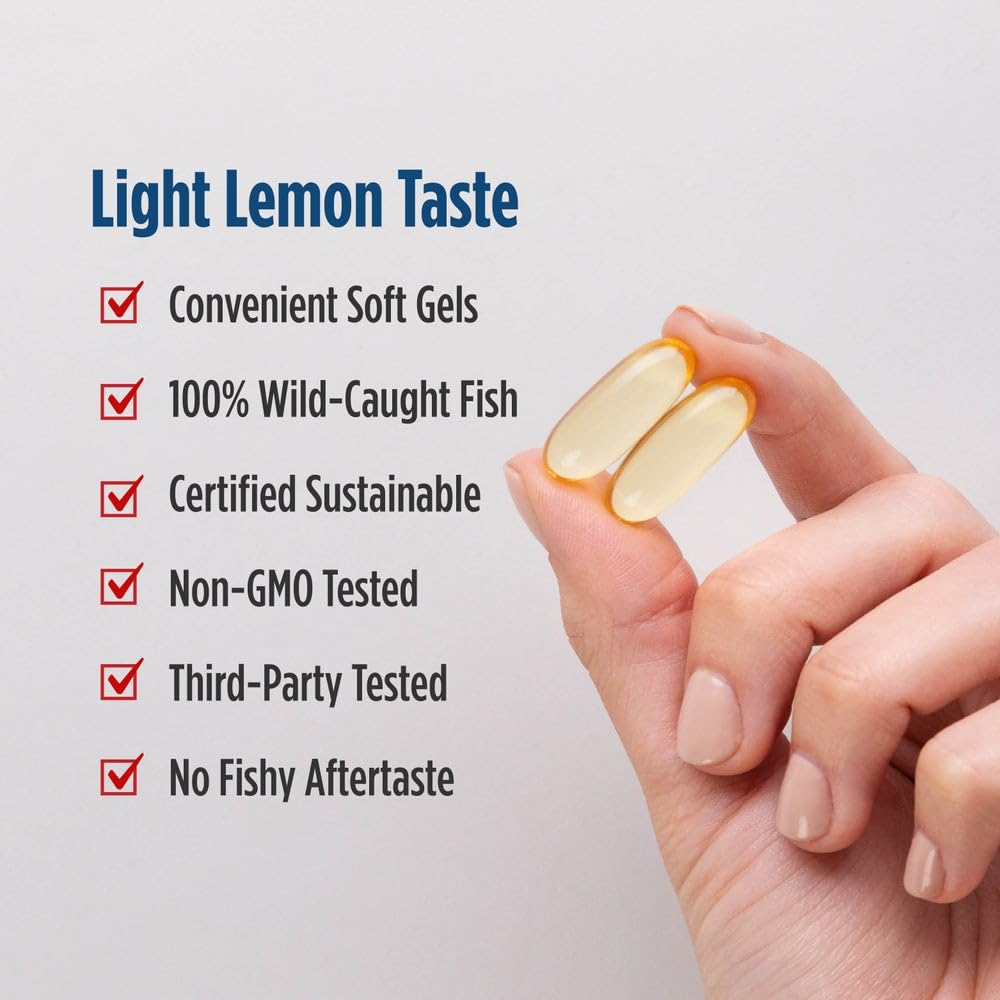 Nordic Naturals EPA Xtra, Lemon - 60 Soft Gels - 1640 mg Omega-3 - High-Intensity EPA Formula for Positive Mood, Heart Health & Healthy Immunity - Non-GMO - 30 Servings - dailyvitalstore