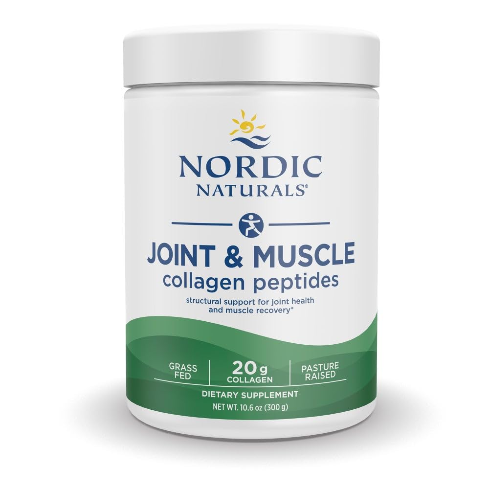 Nordic Naturals Joint & Muscle Collagen Peptides, Unflavored - 10.6 Ounces - Collagen Supplement for Skin Health and Joint Mobility - 15 Servings - dailyvitalstore