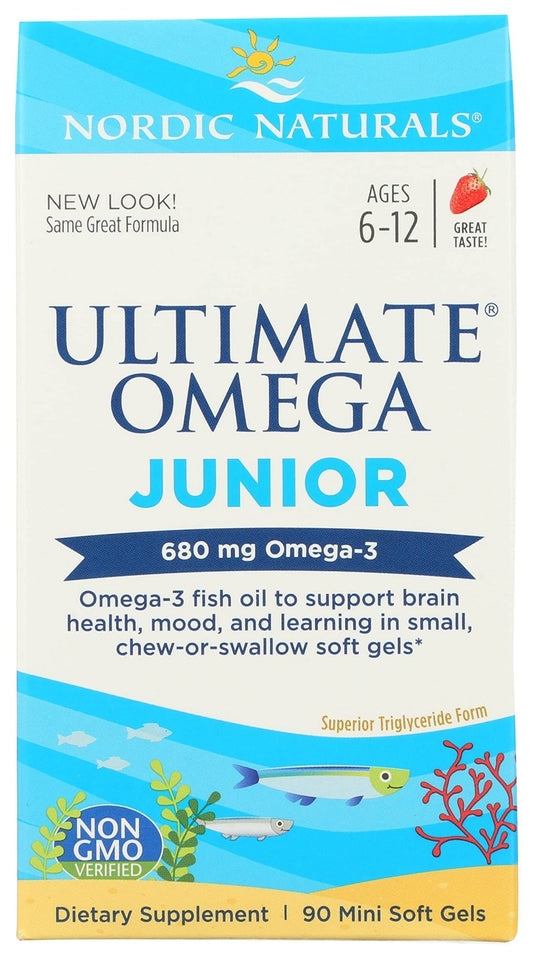 NORDIC NATURALS Junior Ultimate Omega Chewable Softgels, 680 Mg, 90 CT - dailyvitalstore