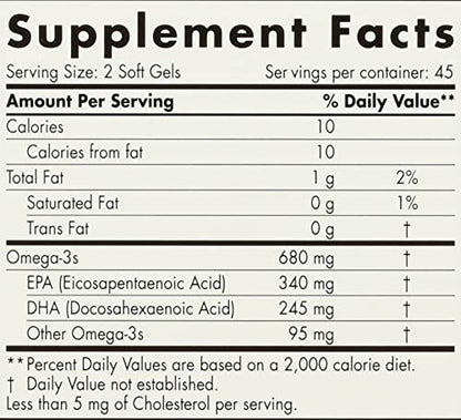 NORDIC NATURALS Junior Ultimate Omega Chewable Softgels, 680 Mg, 90 CT - dailyvitalstore