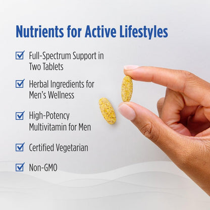 Nordic Naturals Men’s Multivitamin Extra Strength - Bone, Energy, & Blood-Vessel Support - Immunity Supplement - 20 Essential Nutrients - 60 Tablets - 30 Servings - dailyvitalstore