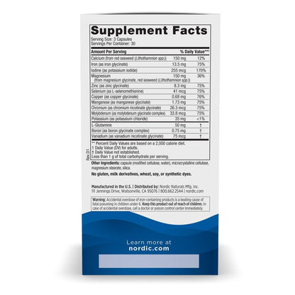 Nordic Naturals Multi Minerals, Unflavored - 90 Capsules - 11 Essential Minerals - Optimal Health & Wellness - Certified Vegan - Non-GMO - 30 Servings - dailyvitalstore