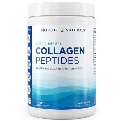 Nordic Naturals Nordic Beauty Collagen Peptides, Unflavored - 10.6 Ounces - Collagen Supplement for Skin Health and Elasticity - for Hot and Cold Beverages - 30 Servings - dailyvitalstore
