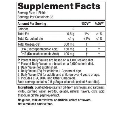 Nordic Naturals Nordic Omega-3 Fishies, Tutti Frutti - 36 Fishies - 300 mg Total Omega-3s with EPA & DHA - Healthy Brain, Mood, Vision & Immune System - Non-GMO - 36 Servings - dailyvitalstore