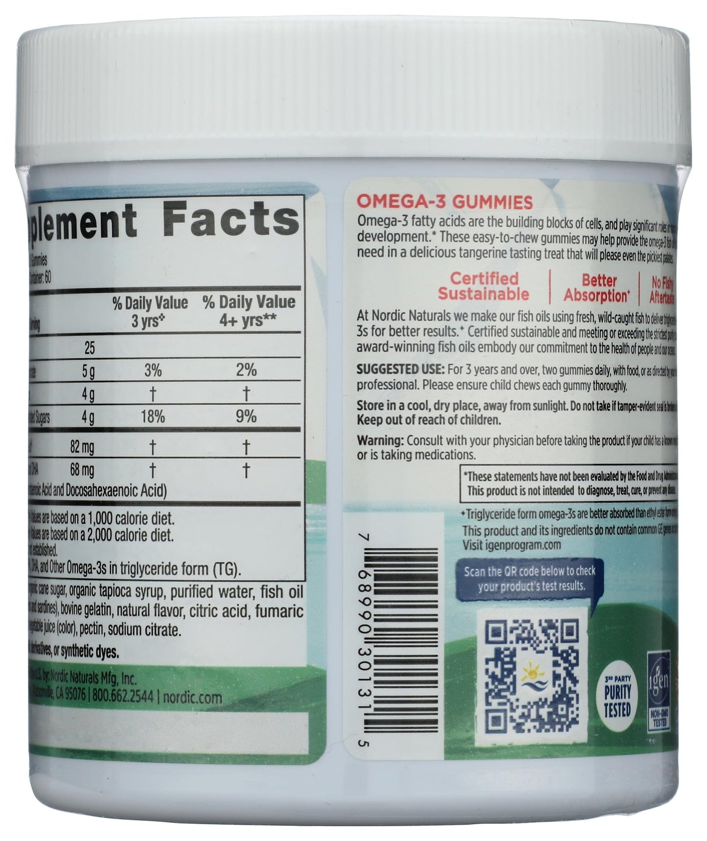 Nordic Naturals Nordic Omega 3 Gummies, 120 Ct - dailyvitalstore