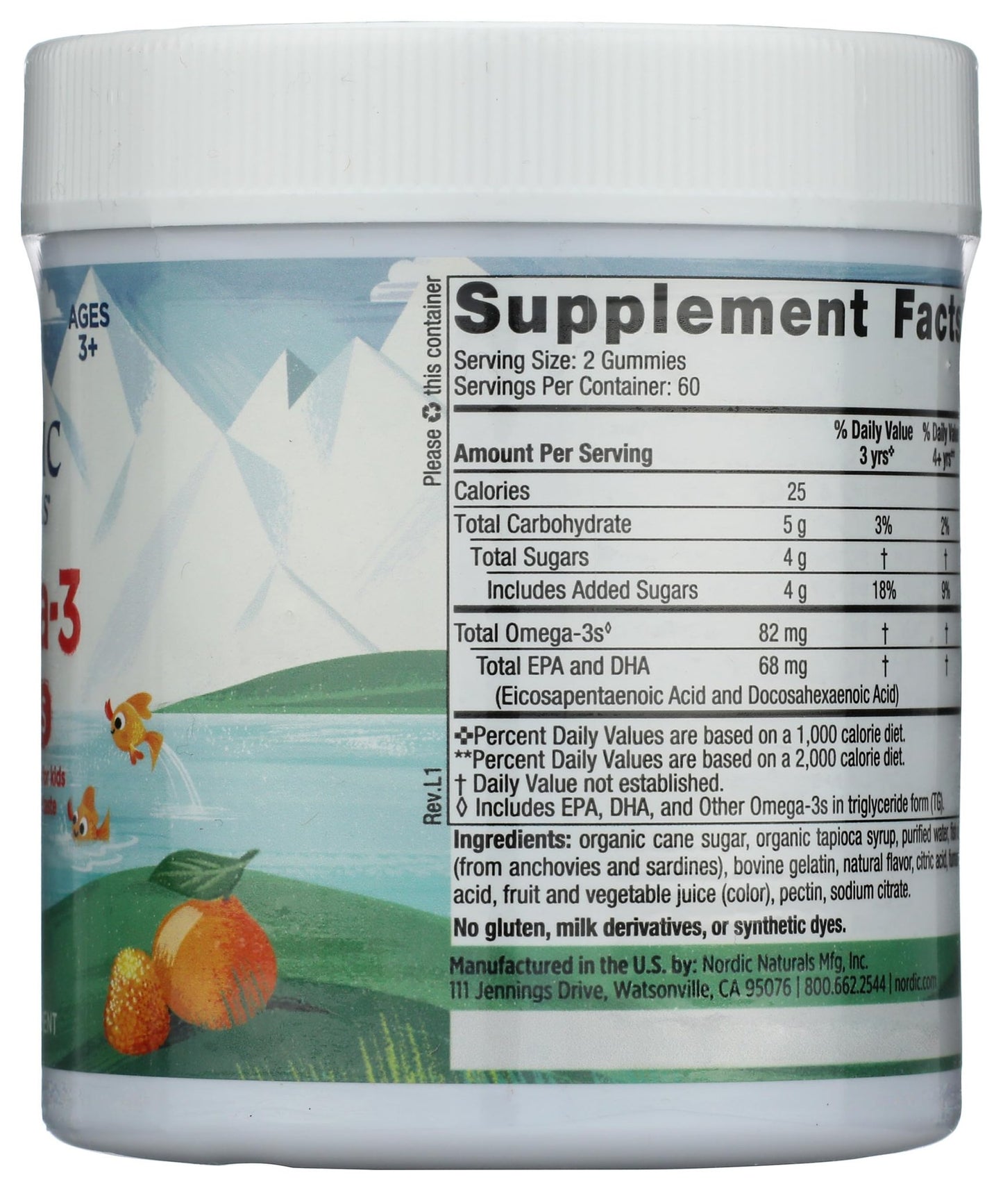 Nordic Naturals Nordic Omega 3 Gummies, 120 Ct - dailyvitalstore