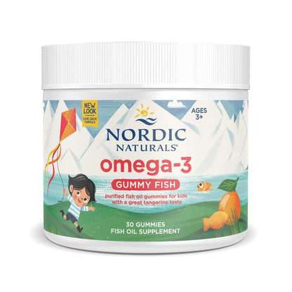 Nordic Naturals Nordic Omega-3 Gummy Fish, Tangerine - 30 Gummy Fish - 124 mg Total Omega-3s with EPA & DHA - Non-GMO - 30 Servings - dailyvitalstore
