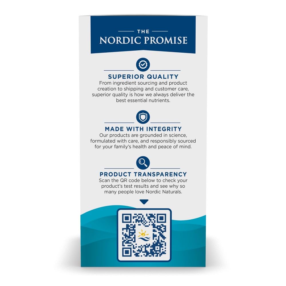 Nordic Naturals Omega-3, Lemon Flavor - 120 Soft Gels - 690 mg Omega-3 - Fish Oil - EPA & DHA - Immune Support, Brain & Heart Health, Optimal Wellness - Non-GMO - 60 Servings - dailyvitalstore