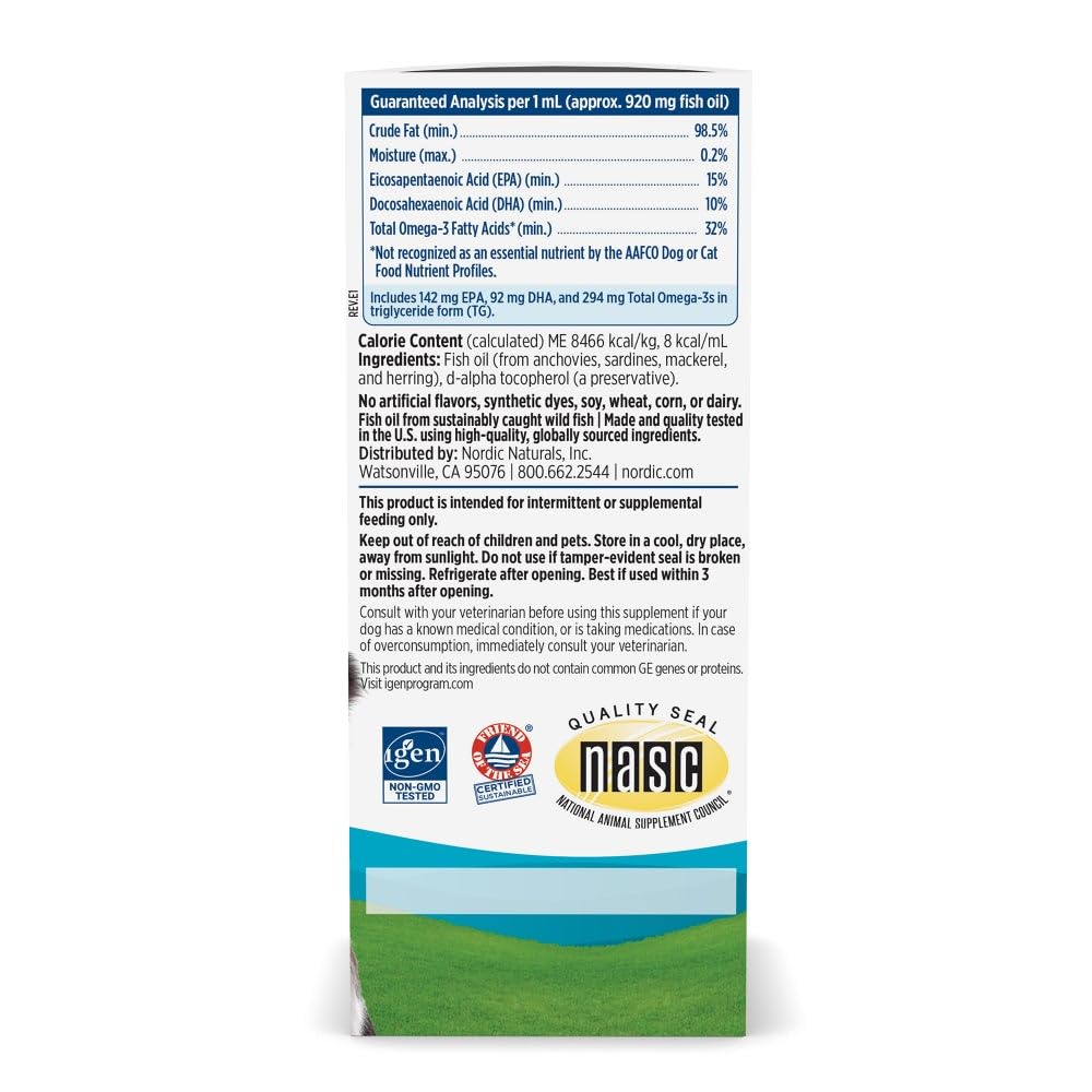 Nordic Naturals Omega-3 Pet Bundle - 2 oz Omega-3 Fish Oil for Small Dogs & Cats, 8 oz Pet Cod Liver Oil Promotes Heart, Skin, Coat, & Immune Health - dailyvitalstore