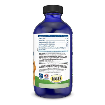 Nordic Naturals Omega-3 Pet Bundle - 2 oz Omega-3 Fish Oil for Small Dogs & Cats, 8 oz Pet Cod Liver Oil Promotes Heart, Skin, Coat, & Immune Health - dailyvitalstore