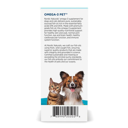 Nordic Naturals Omega-3 Pet Bundle - 2 oz Omega-3 Fish Oil for Small Dogs & Cats, 8 oz Pet Cod Liver Oil Promotes Heart, Skin, Coat, & Immune Health - dailyvitalstore