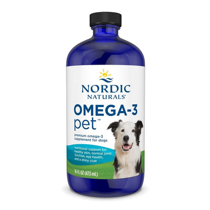 Nordic Naturals Omega-3 Pet, Unflavored - 16 oz - 1380 mg Omega-3 Per Teaspoon - Fish Oil for Large to Very Large Dogs with EPA & DHA - Promotes Heart, Skin, Coat, & Immune Health - dailyvitalstore