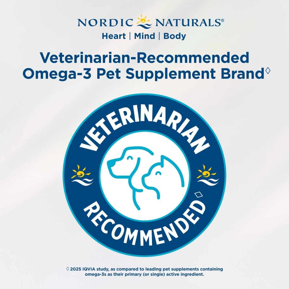Nordic Naturals Pet Digestive Support with Probiotics, Pork Bone Broth Flavor - 30 Soft Chews - Nutritional Supplement for a Healthy Digestive System and GI Support - 30 Non-GMO Chews - dailyvitalstore