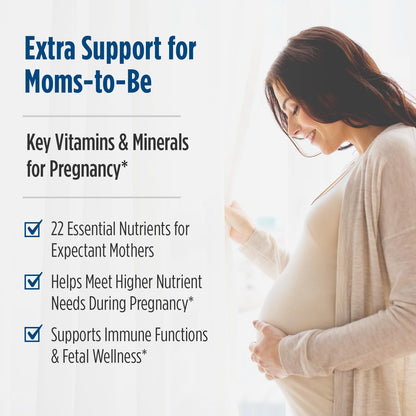 Nordic Naturals Prenatal Multivitamin for Women - Daily Vegetarian Prenatal Vitamins - 22 Essential Nutrients, Including B6, Folate, and Iron - 60 Tablets - 30 Servings - dailyvitalstore