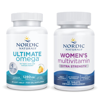 Nordic Naturals Starter Pack - Women's Multivitamin Extra Strength, Ultimate Omega - dailyvitalstore
