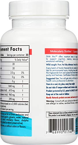 Nordic Naturals Strawberry Dha Xtra 1660 Mg 60 Sg, 60 Ct - dailyvitalstore