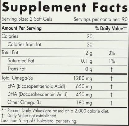 Nordic Naturals Ultimate Omega 1280 MG, 180 CT - dailyvitalstore