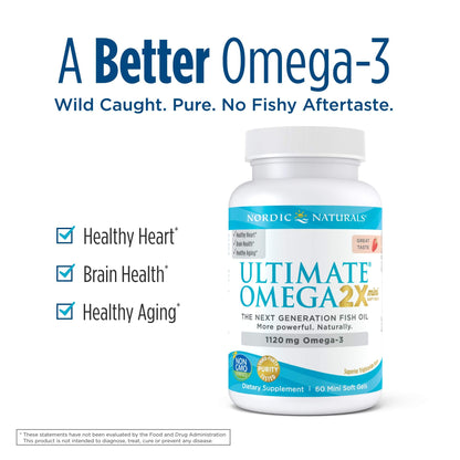 NORDIC NATURALS Ultimate Omega Minis, 60 CT - dailyvitalstore