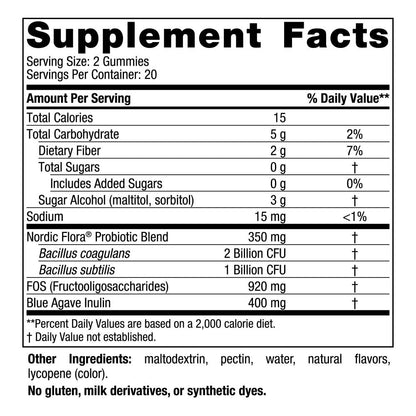 Nordic Naturals Vegan Probiotic Gummies Bundle - Zero Sugar Kids Probiotic Gummies - Strawberry Watermelon Flavor - 30 Gummies, Zero Sugar Probiotic Gummies - Strawberry Watermelon Flavor - 40 Gummies - dailyvitalstore