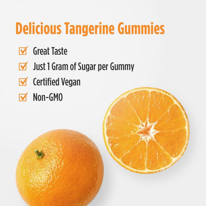 Nordic Naturals Vitamin C Extra Strength Gummies - Tangerine Flavor - 60 Gummies - 500 mg Vegan Vitamin C Supplement - Low-Sugar Immune - Support - 30 Servings - dailyvitalstore