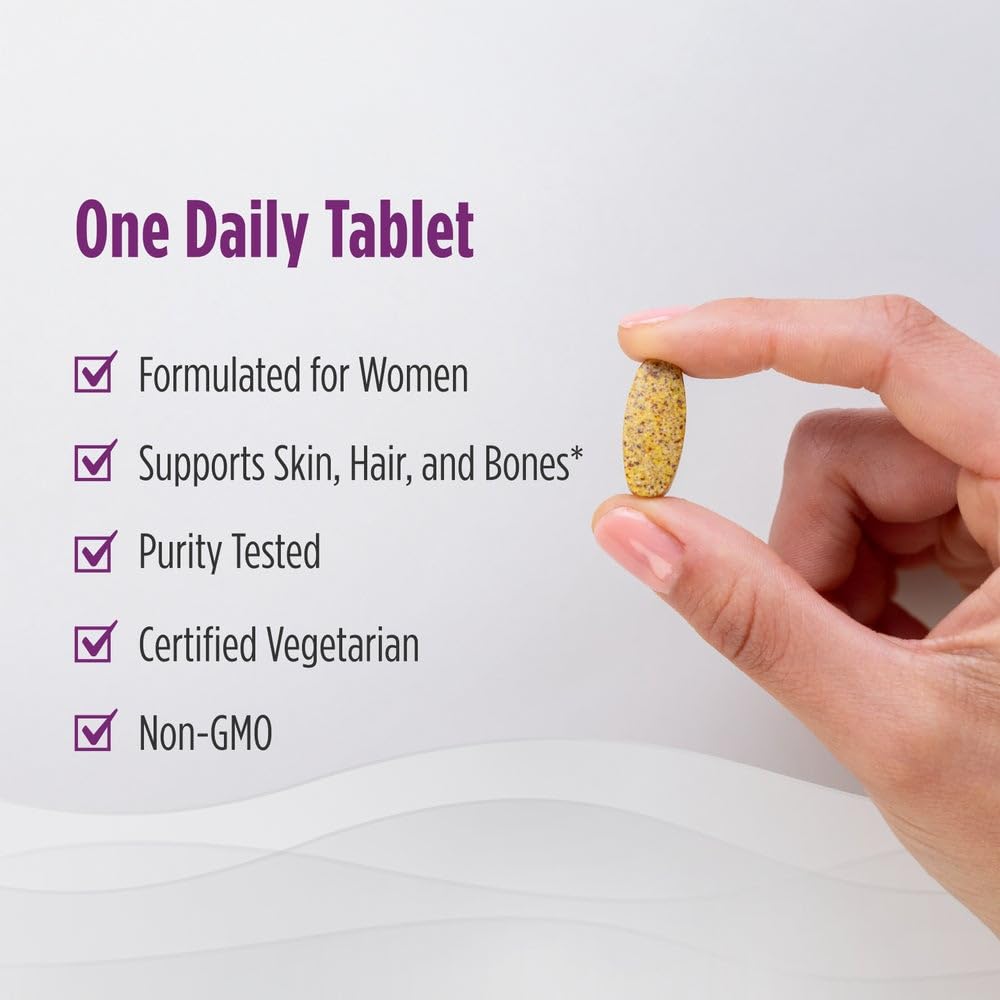 Nordic Naturals Women’s Multivitamin One Daily - Skin, Hair, Energy, & Bone Support - Immunity Supplement - 20 Essential Nutrients - 30 Tablets - 30 Servings - dailyvitalstore