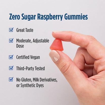 Nordic Naturals Zero Sugar Melatonin Gummies, Raspberry - 120 Gummies - 1.5 mg Melatonin - Great Taste - Restful Sleep, Antioxidant Support - Non-GMO, Vegan - 120 Servings - dailyvitalstore