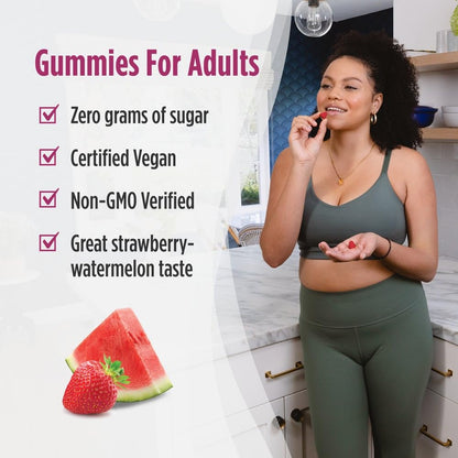 Nordic Naturals Zero Sugar Probiotic Gummies - Strawberry Watermelon Flavor - 40 Gummies - Supports Digestive Wellness & Immune Health - Non-GMO - Third Party Tested - Vegan - 20 Servings - dailyvitalstore