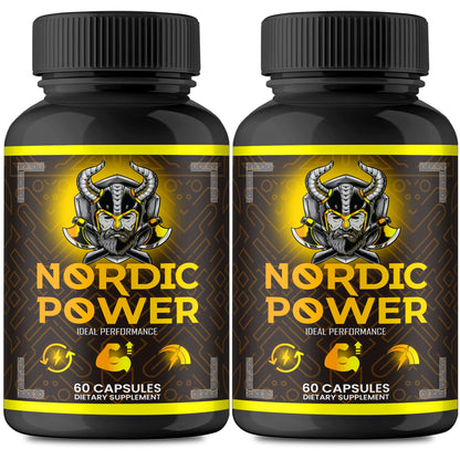 Nordic Power Pills, Official Nordic Power Capsules - Maximum Strength Energy, Stamina and Performance, Premium Formula to Support Overall Well-Being, Natural NordicPower Pastillas Review (2 Pack) - dailyvitalstore