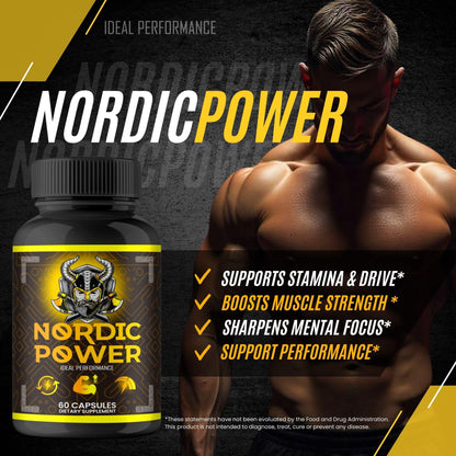 Nordic Power Pills, Official Nordic Power Capsules - Maximum Strength Energy, Stamina and Performance, Premium Formula to Support Overall Well-Being, Natural NordicPower Pastillas Review (2 Pack) - dailyvitalstore