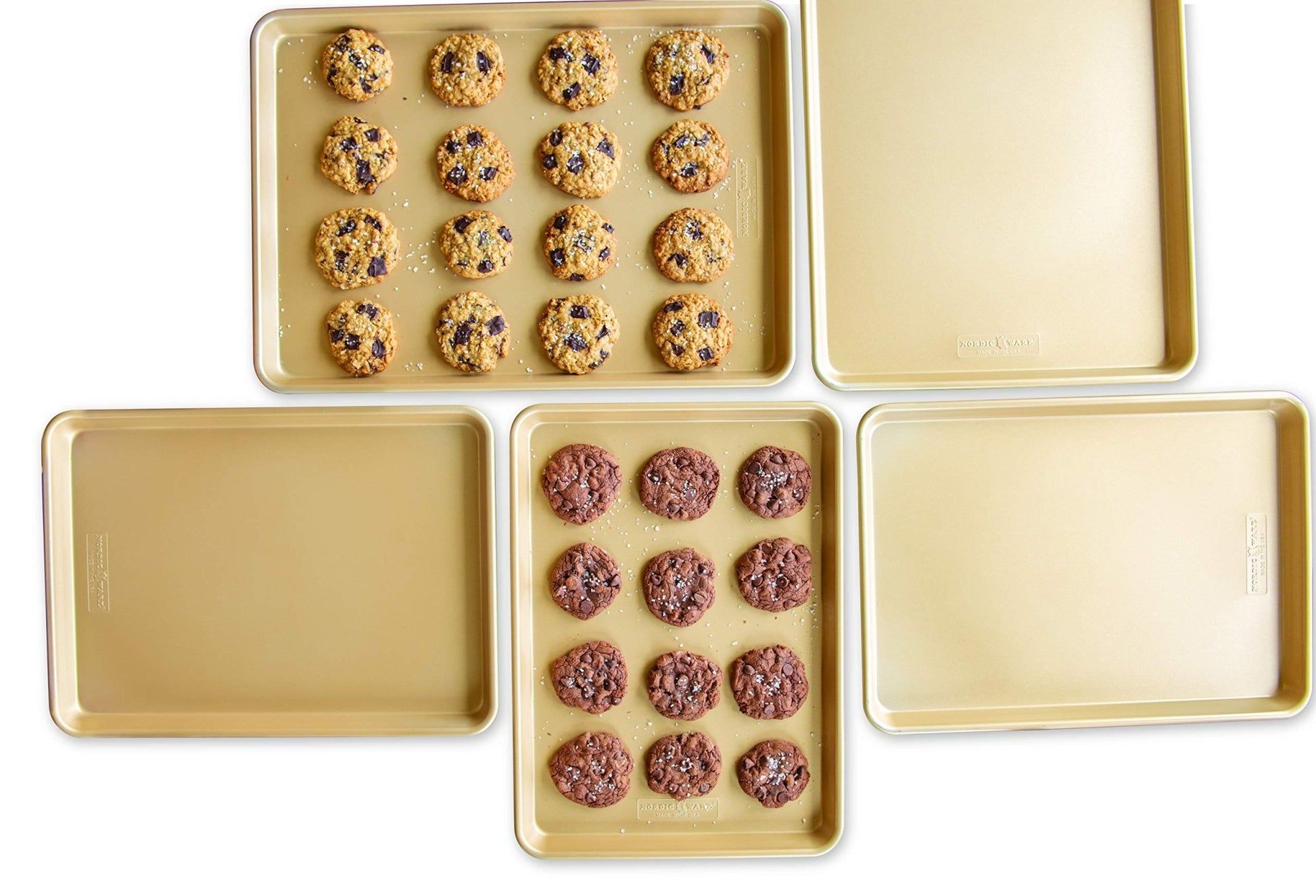 Nordic Ware Naturals Aluminum NonStick Baker's Half Sheet 13" x 18" - dailyvitalstore
