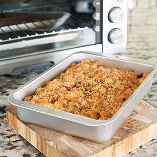 Nordic Ware Naturals Compact Rectangular Pan - Natural Uncoated Aluminum, Toaster Oven and Broiler Safe - dailyvitalstore