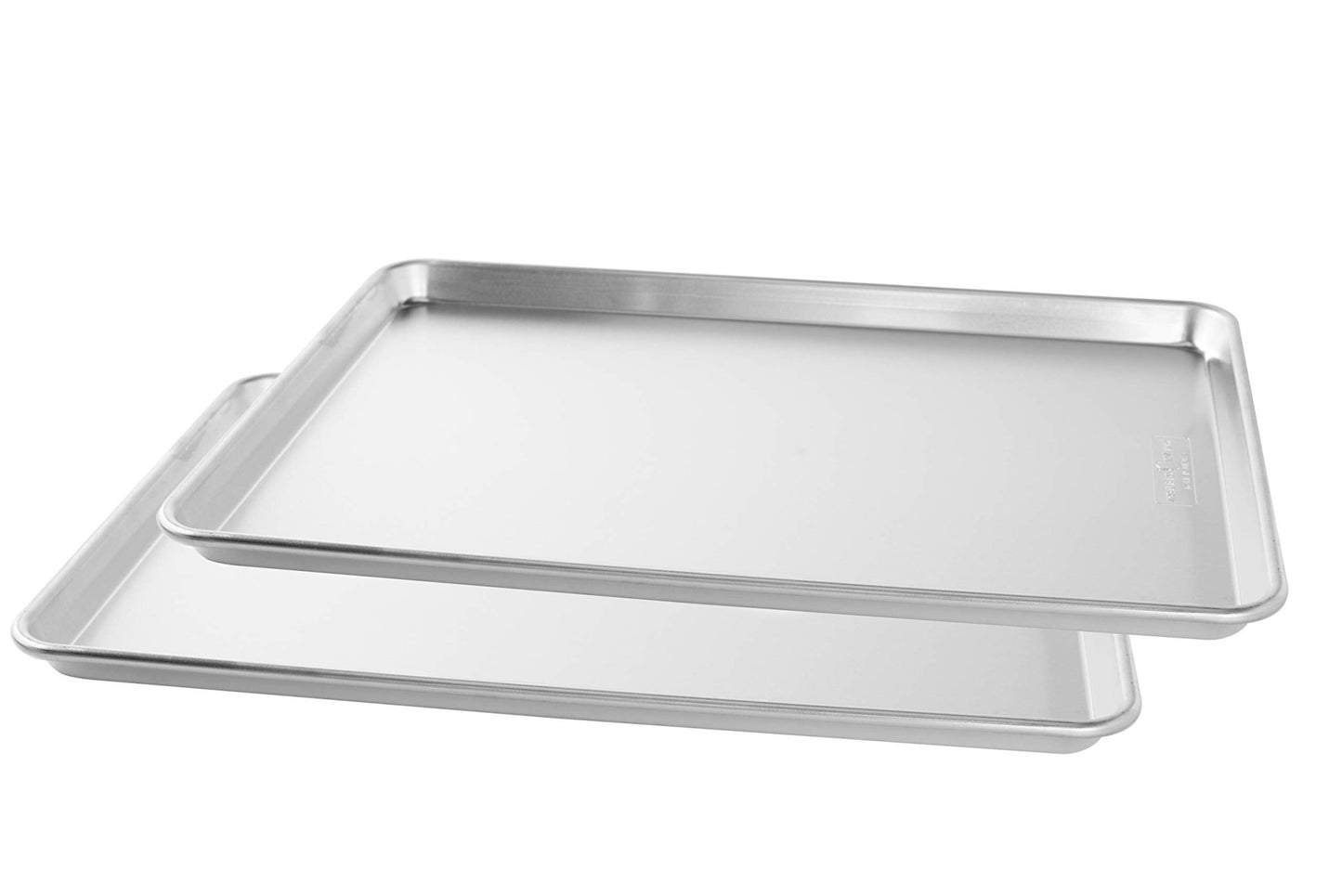 Nordic Ware Naturals Extra Large, 21 x 15 inch Baking Set - USA Made Aluminum Commercial Quality Pan for Baking or Roasting, Encapsulated Galvanized Steel Rim Prevents Warping, 2pk Big Sheet - dailyvitalstore