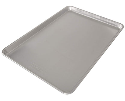 Nordic Ware Naturals Extra Large, 21 x 15 inch Baking Set - USA Made Aluminum Commercial Quality Pan for Baking or Roasting, Encapsulated Galvanized Steel Rim Prevents Warping, 2pk Big Sheet - dailyvitalstore