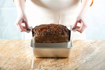 Nordic Ware Naturals Meat Loaf Pan with Lifting Trivet - dailyvitalstore