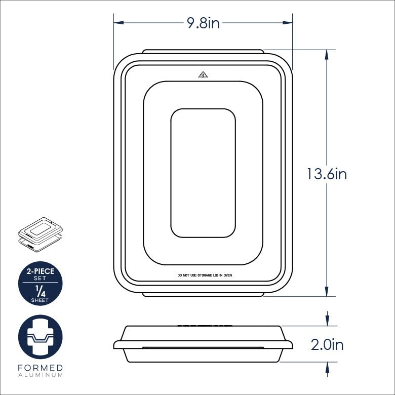 Nordic Ware Naturals Quarter Sheet with Lid - dailyvitalstore