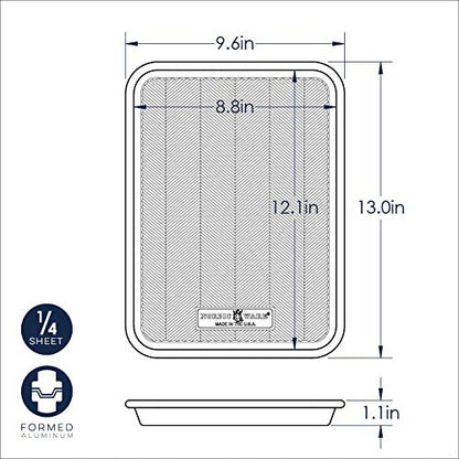 Nordic Ware Prism Baking Quarter Sheet, Natural - dailyvitalstore