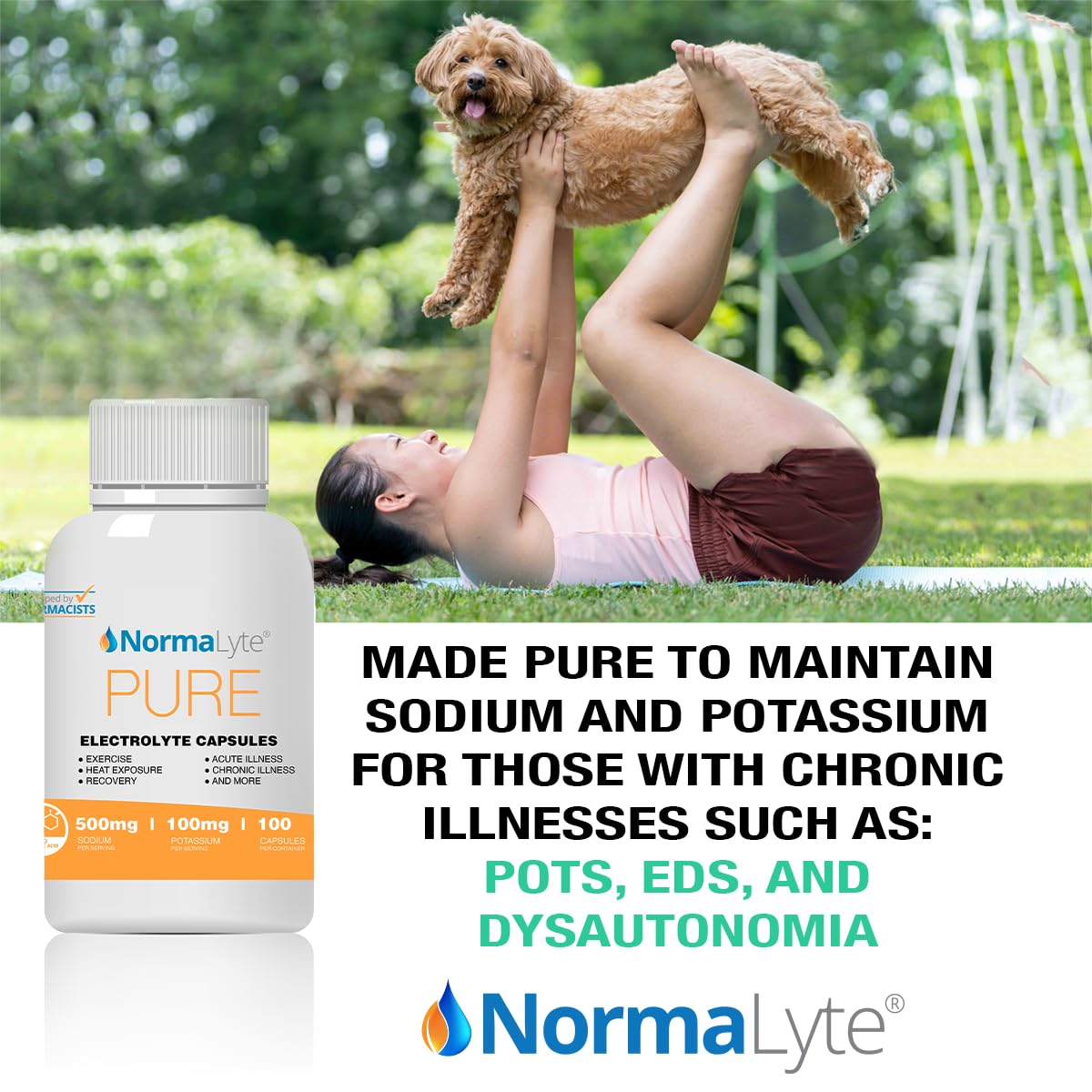 NormaLyte Electrolyte Capsules - Replenish Electrolytes for Peak Performance - Hydration Salt Pills with Essential Minerals for Energy Boost, and Muscle Recovery - 100ct/Bottle - dailyvitalstore