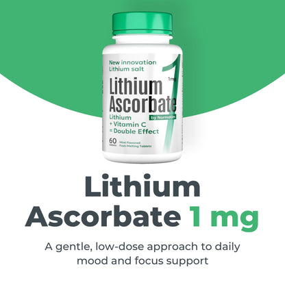 NORMOTIM Lithium Supplement 1 mg Tablets – Non-Drowsy Calm & Focus Support – Memory & Mental Clarity – Fast Dissolve – Compare to Lithium Orotate - dailyvitalstore
