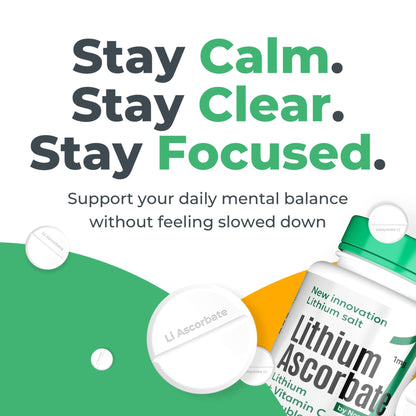 NORMOTIM Lithium Supplement 1 mg Tablets – Non-Drowsy Calm & Focus Support – Memory & Mental Clarity – Fast Dissolve – Compare to Lithium Orotate - dailyvitalstore