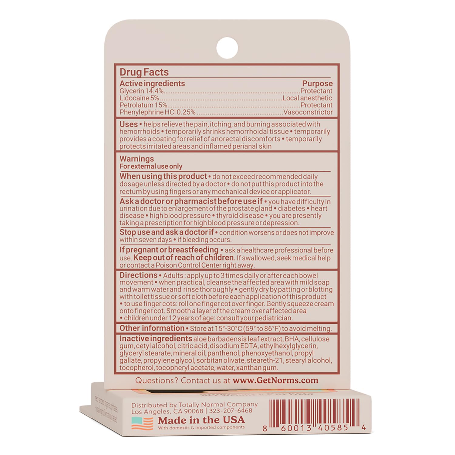 Norms Squeezies Lidocaine Hemorrhoid Cream, Discreet Single Use Travel Packets, 5% Lidocaine, Phenylephrine, Aloe and Glycerin – Numbing, Soothing & Swelling Relief On the Go, 5 Count - dailyvitalstore
