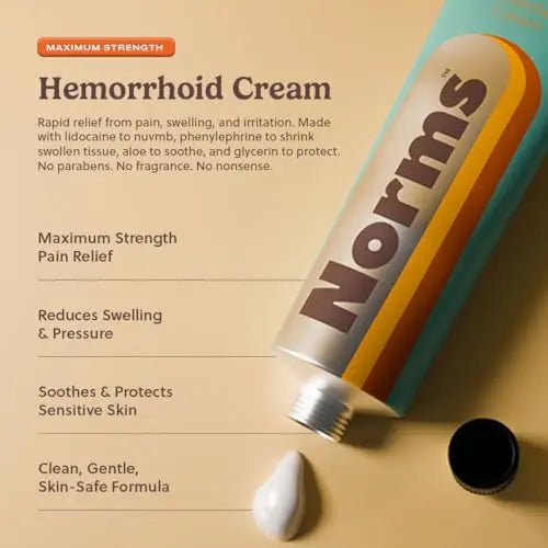 Norms The Full Hemorrhoid Treatment Bundle Medicated Wipes, Touch-Free Spray, and 5% Lidocaine Cream to Relieve Painful Itching, Burning & Swelling – Complete Hemorrhoid Care System - dailyvitalstore