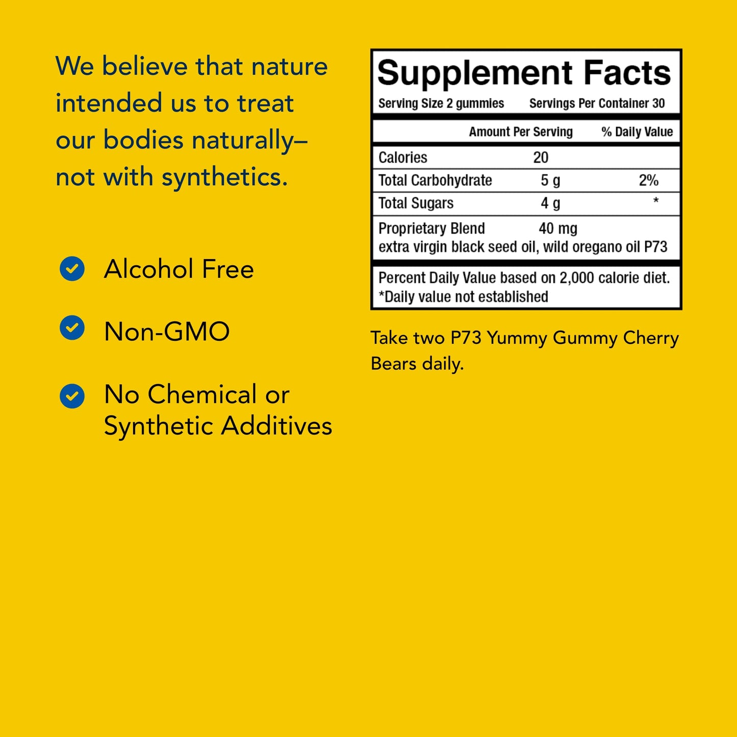 NORTH AMERICAN HERB & SPICE kid-e-kare Yummy Gummy Cherry Bears - 60 Real Cherry Gummies - Daily Immune Support for Children - With P73 Oreganol & Black Seed Oil - Non-GMO - 30 Servings - dailyvitalstore