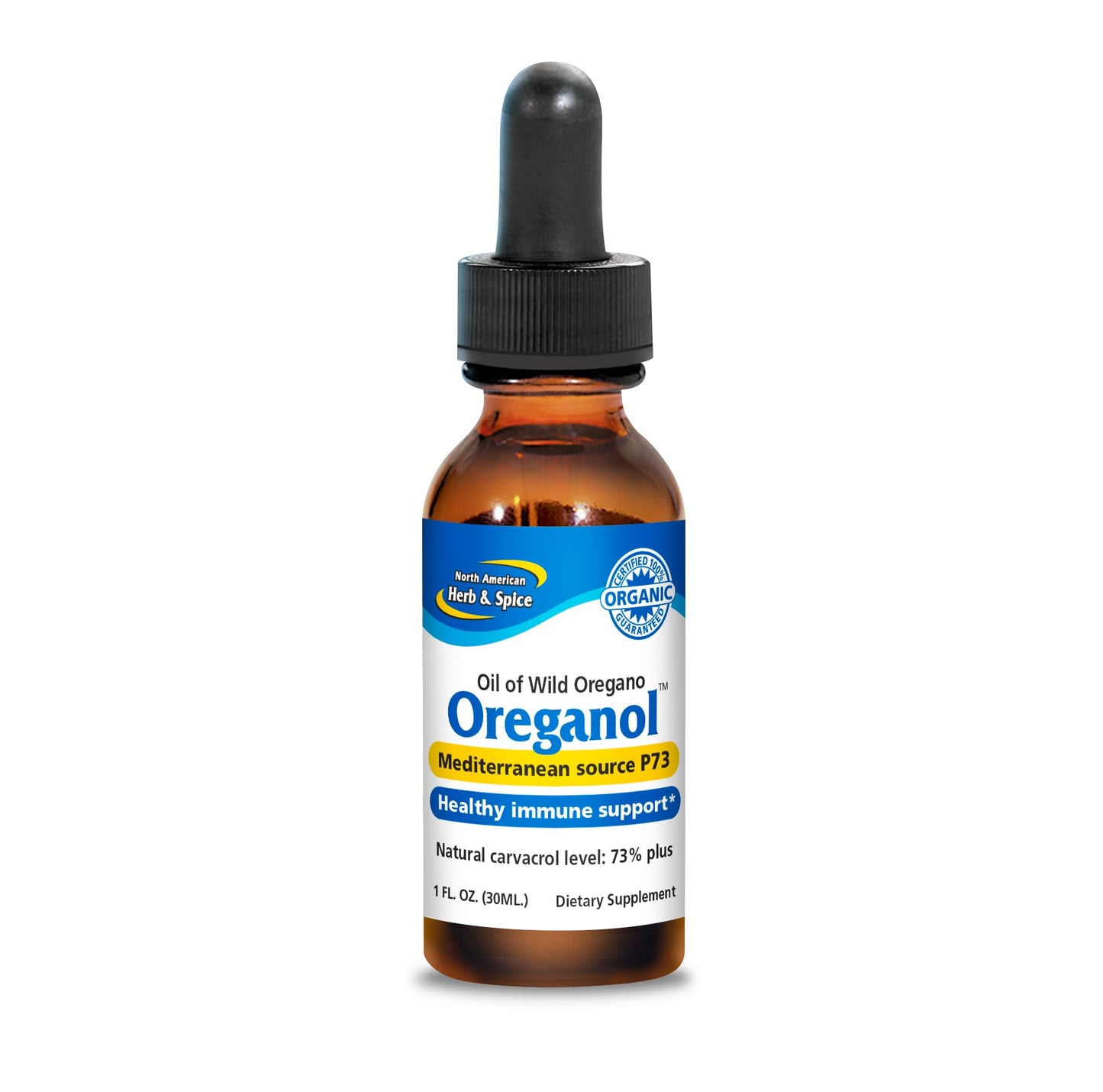 NORTH AMERICAN HERB & SPICE Oreganol - 1 fl. oz. - Unprocessed, Wild, Organic Oregano Oil - dailyvitalstore
