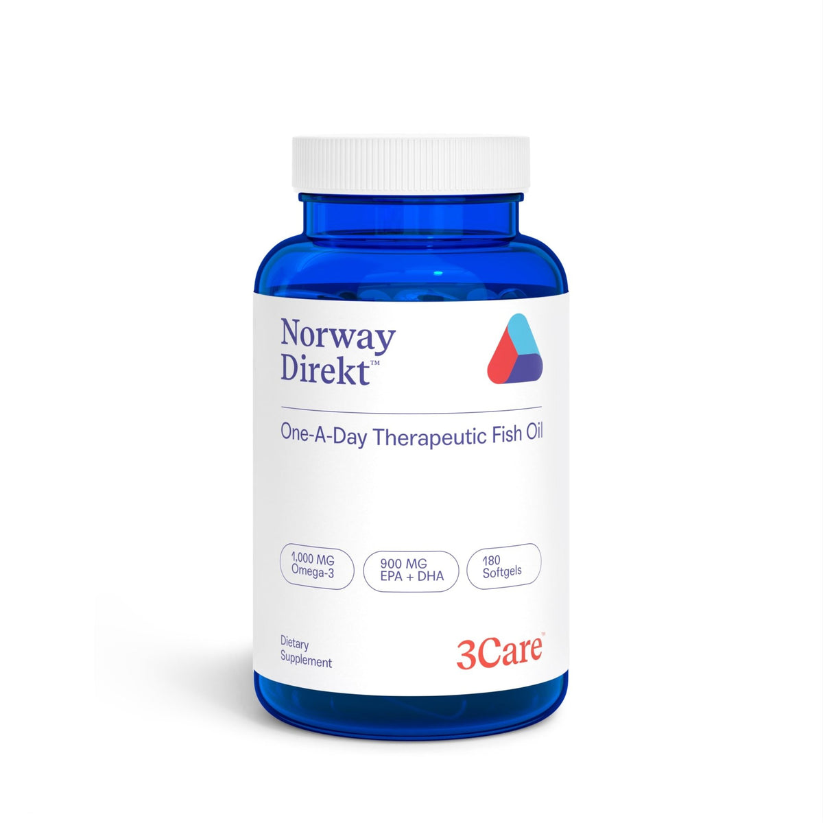 Norway Direkt Omega-3 Fish Oil 2,000mg of Omega-3 per 2 softgel| 1060mg EPA, 740mg DHA (2 Soft-Gel Serving) Grade (180 Softgels) - dailyvitalstore