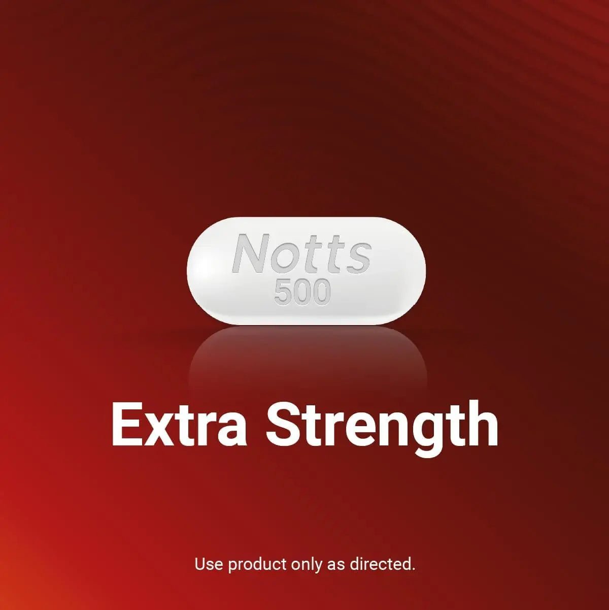 NOTTS Extra Strength 500 mg Caplets with Acetaminophen, Pain Reliever and Fever Reducer for Headache, Backache and Toothache, 100 Count - dailyvitalstore