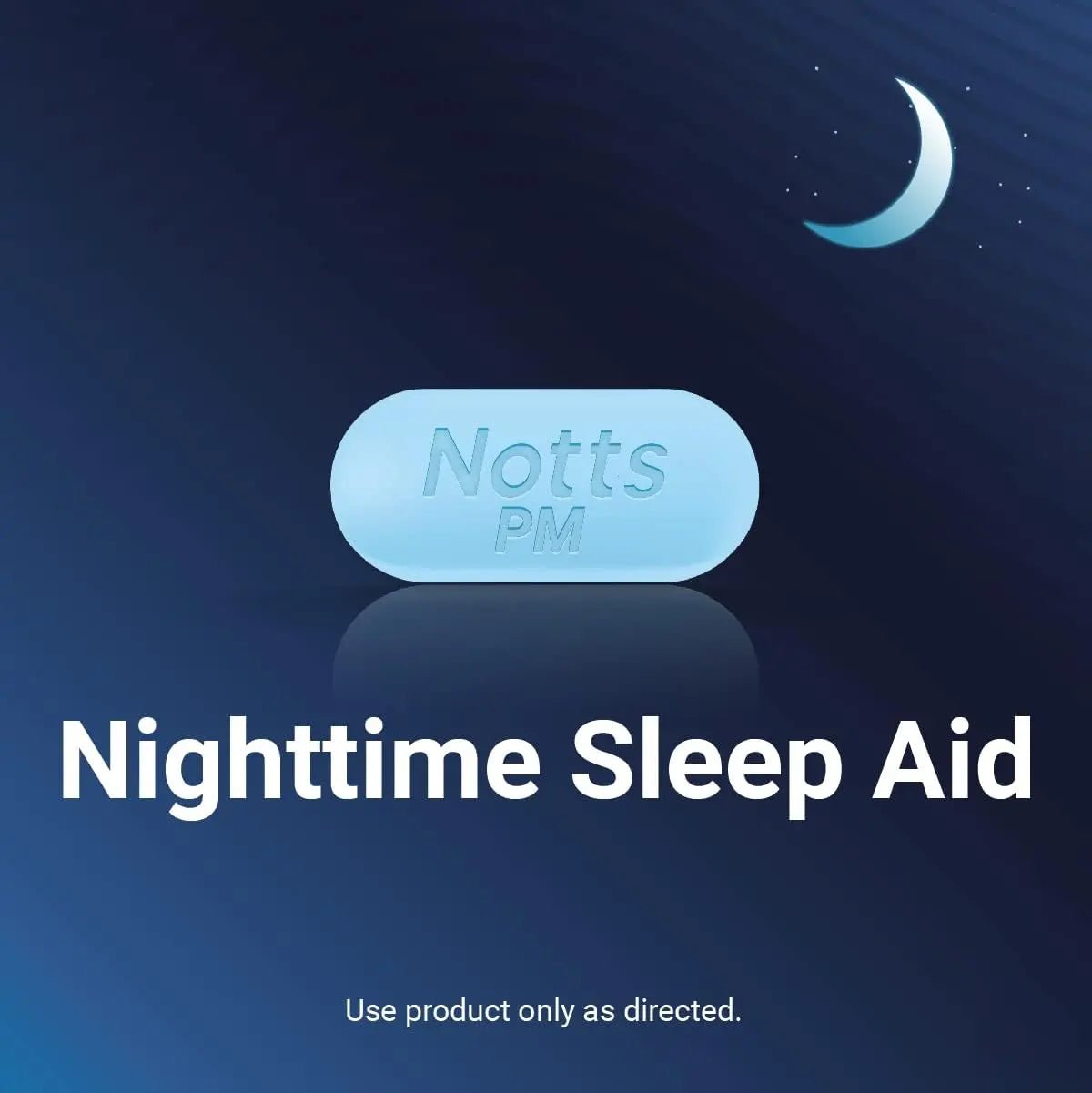NOTTS PM Extra Strength Pain Relief & Sleep Aid, 500mg Acetaminophen & 25mg Diphenhydramine HCl, 50 Caplets for Nighttime Aches, Headaches & Body Pain, Non-Habit Forming (Pack of 2) - dailyvitalstore