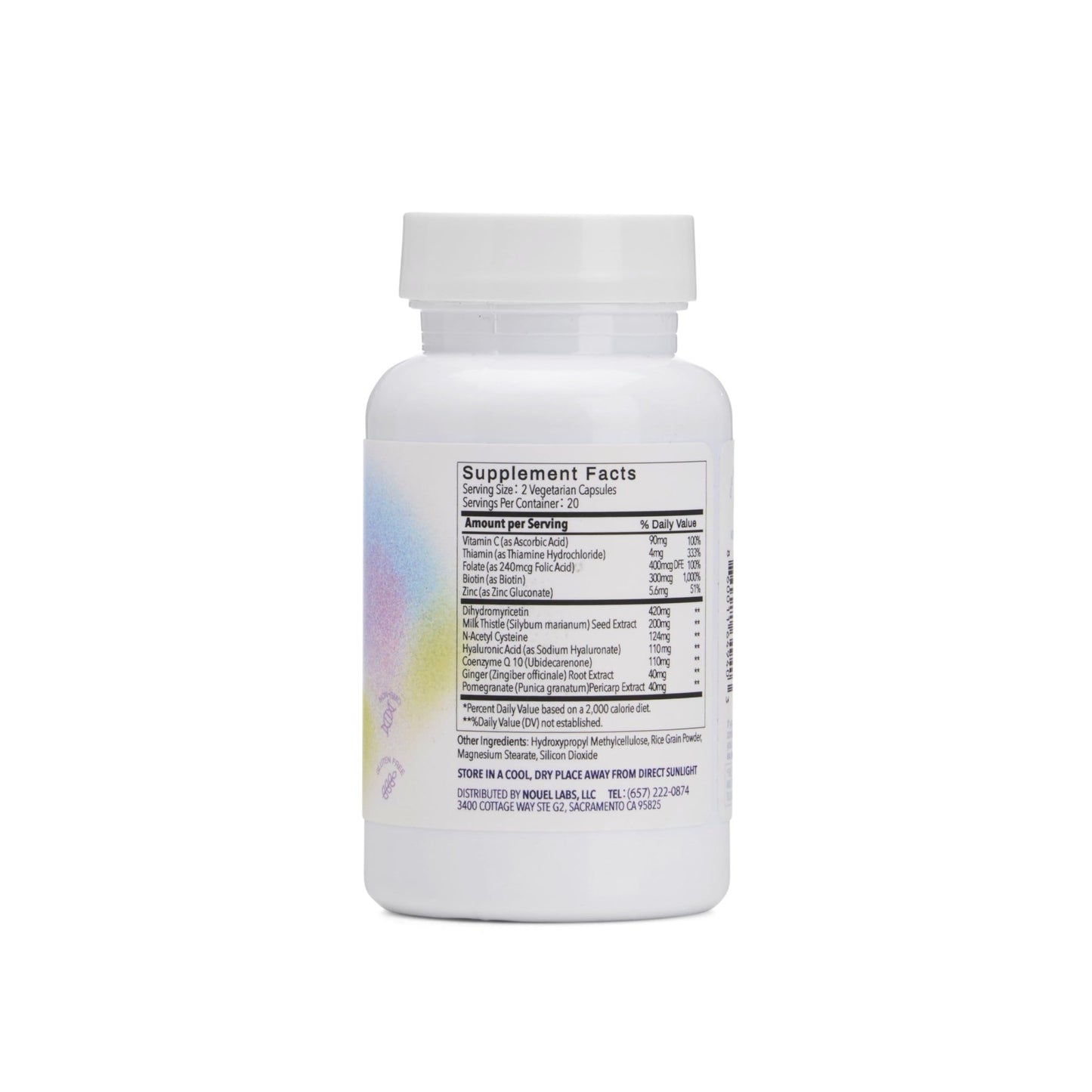 Nouel | Skin + Liver + Immunity Support | Recovery Supplement for Drinking | Milk Thistle, NAC, Hyaluronic Acid, CoQ10, Biotin, - dailyvitalstore