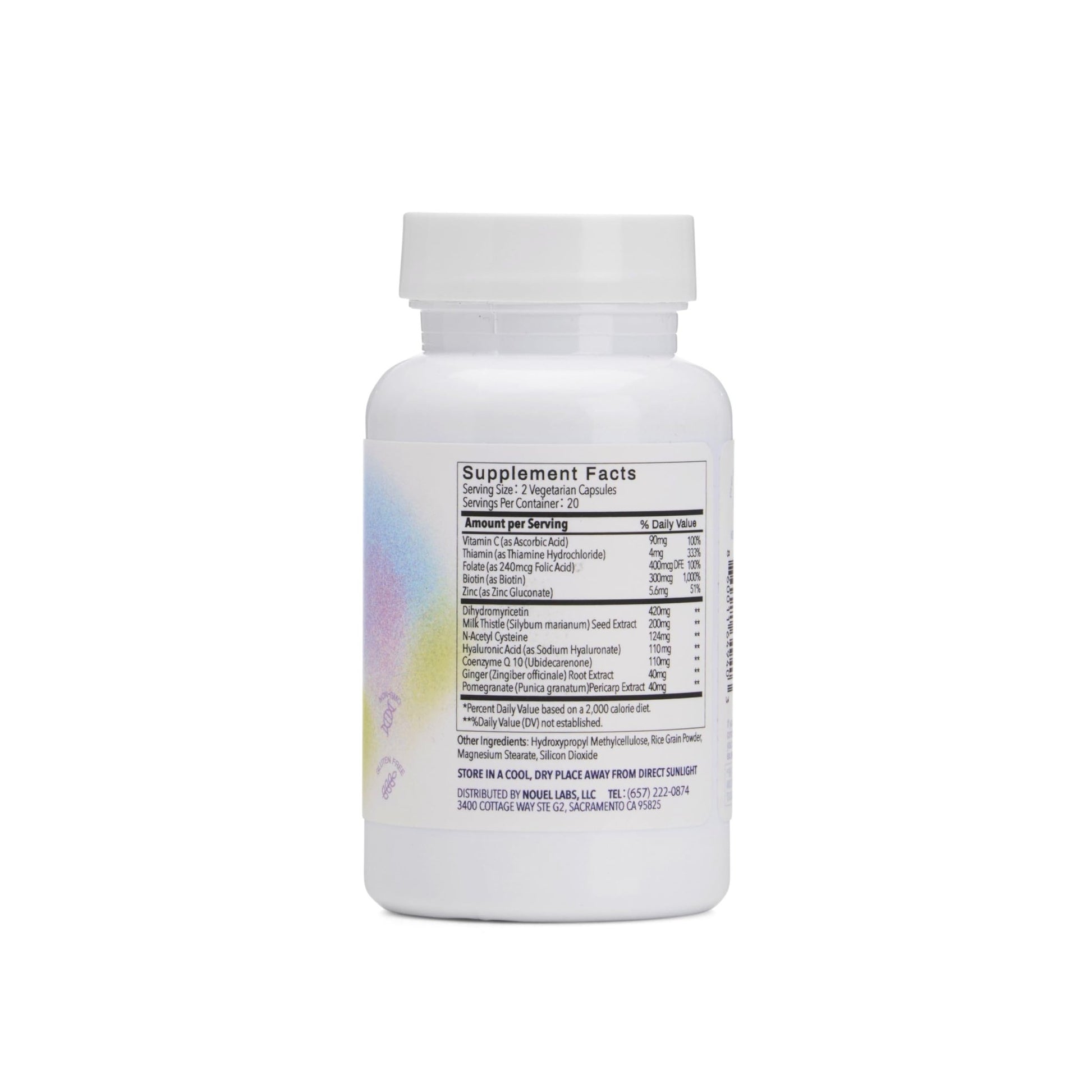 Nouel | Skin + Liver + Immunity Support | Recovery Supplement for Drinking | Milk Thistle, NAC, Hyaluronic Acid, CoQ10, Biotin, - dailyvitalstore