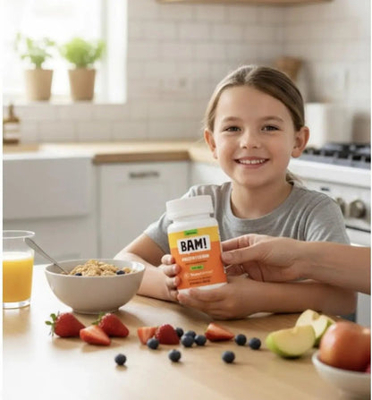 NovaFerrum BAM Chewable Multivitamin for Kids & Adults Ages 4 and Above – Fruit Blast Flavor – 60 Chewable Tablets - dailyvitalstore